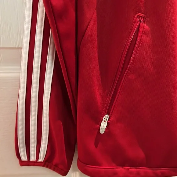 Adidas Red Zip-Up - Picture 6 of 9